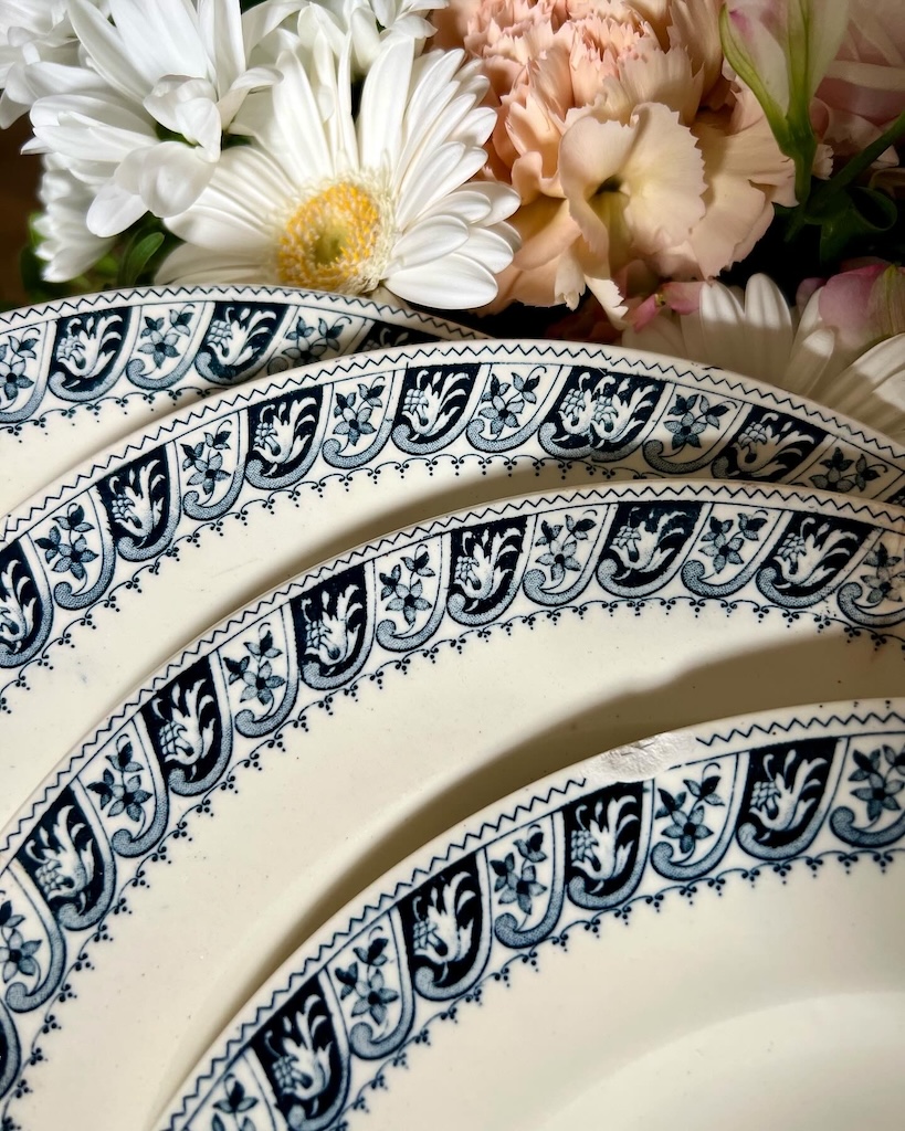 assiettes_plates_henri II_salins_vintage-bleu_faience_brocnpeps