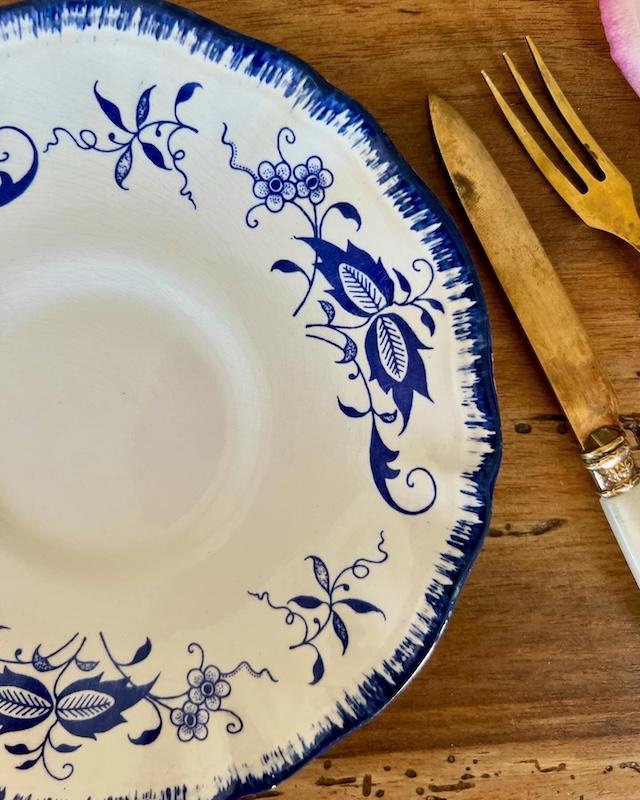 assiette_dessert_lancaster_sarreguemines_vintage_vaisselle_brocnpeps