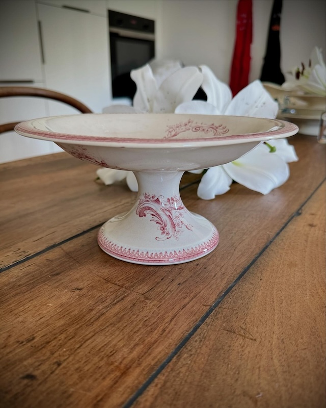 Compotier_rose_coupe_à_fruits_ancien_trade Aark_vintage_brocnpeps