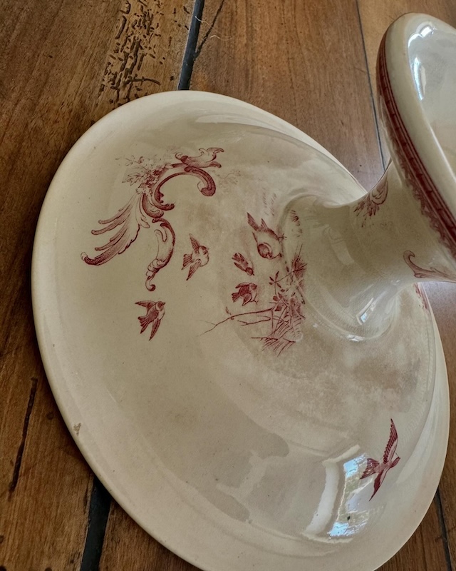 Compotier_rose_coupe_à_fruits_ancien_trade Aark_vintage_brocnpeps