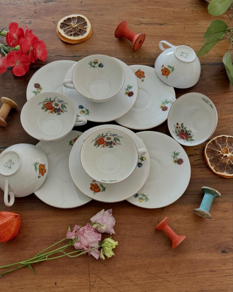 Ensemble de 6 tasses à café – Seltmann Weiden